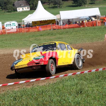 Autocross Staatsmeisterschaftslauf.  Walter Marcher (K). Meiselding, 21.8.2011
Foto: Kuess

---
pressefotos, pressefotografie, kuess, qs, qspictures, sport, bild, bilder, bilddatenbank