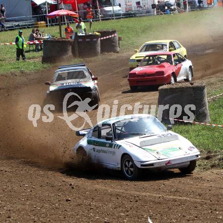 Autocross Staatsmeisterschaftslauf.  Markus Marcher (K), Wolfgang Rudlstorfer (OOE). Meiselding, 21.8.2011
Foto: Kuess

---
pressefotos, pressefotografie, kuess, qs, qspictures, sport, bild, bilder, bilddatenbank