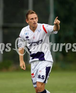 Fussball Regionalliga. SAK gegen Pasching. Torjubel Darijo Biscan (SAK). Klagenfurt, am 27.8.2011.
Foto: Kuess
---
pressefotos, pressefotografie, kuess, qs, qspictures, sport, bild, bilder, bilddatenbank