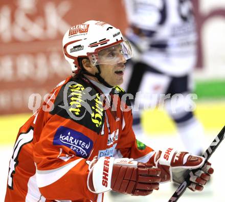 Eishockey Testspiel KAC gegen Iserlohn Roosters. Torjubel Dieter Kalt (KAC). Klagenfurt, 27.8.2011.
Foto: Kuess 

---
pressefotos, pressefotografie, kuess, qs, qspictures, sport, bild, bilder, bilddatenbank