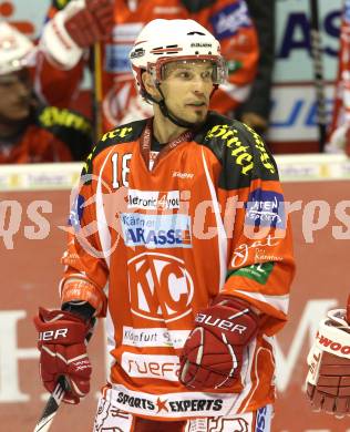 Eishockey Testspiel KAC gegen Iserlohn Roosters. Thomas Koch (KAC). Klagenfurt, 27.8.2011.
Foto: Kuess 

---
pressefotos, pressefotografie, kuess, qs, qspictures, sport, bild, bilder, bilddatenbank