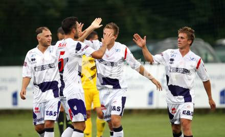 Fussball Regionalliga. SAK gegen Pasching. Torjubel (SAK). Klagenfurt, am 27.8.2011.
Foto: Kuess
---
pressefotos, pressefotografie, kuess, qs, qspictures, sport, bild, bilder, bilddatenbank