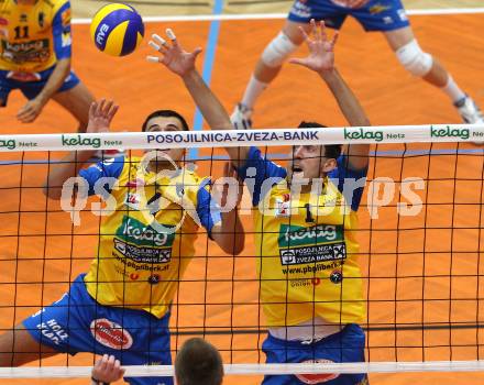Volleyball Testspiel. SK Aich/Dob gegen Arkas izmir. Bozic, Sabljak (Aich/Dob). Bleiburg, am 25.9.2011.
Foto: Kuess
---
pressefotos, pressefotografie, kuess, qs, qspictures, sport, bild, bilder, bilddatenbank
