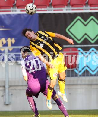 Fussball Regionalliga. SK Austria Klagenfurt gegen VSV.  Patrick Striednig (VSV). Klagenfurt, am 15.10.2011.
Foto: Kuess
---
pressefotos, pressefotografie, kuess, qs, qspictures, sport, bild, bilder, bilddatenbank