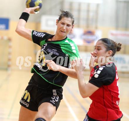 Handball Europacup. SG Witasek Kaernten gegen HBC Nimes (FRA). Gabriela Eugenia Rotis-Nagy (Kaernten). Feldkirchen, am 11.11.2011.
Foto: Kuess
---
pressefotos, pressefotografie, kuess, qs, qspictures, sport, bild, bilder, bilddatenbank