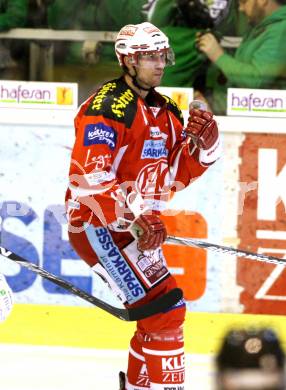 EBEL. Eishockey Bundesliga. KAC gegen HDD TILIA Olimpija Ljubljana. Torjubel HAGER Gregor (KAC). Klagenfurt, am 6.12.2011.
Foto: Kuess

---
pressefotos, pressefotografie, kuess, qs, qspictures, sport, bild, bilder, bilddatenbank