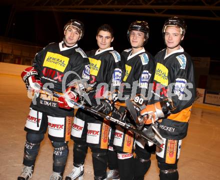 Eishockey. CHL. Carinthian Hockey League. USC HUFIX Velden. Alexander Mellitzer, Florian Perdacher, Dittrich Martin, David Ungericht. Velden, 12.12.2011.
Foto: Kuess
---
pressefotos, pressefotografie, kuess, qs, qspictures, sport, bild, bilder, bilddatenbank