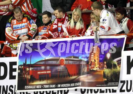EBEL. Eishockey Bundesliga. KAC gegen EHC LIWEST Linz. Fans. Klagenfurt, am 29.1.2012.
Foto: Kuess

---
pressefotos, pressefotografie, kuess, qs, qspictures, sport, bild, bilder, bilddatenbank