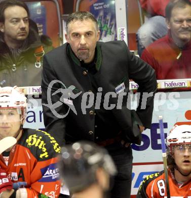EBEL. Eishockey Bundesliga. KAC gegen EHC LIWEST Linz. Co-Trainer Gerald Ressmann (KAC). Klagenfurt, am 29.1.2012.
Foto: Kuess

---
pressefotos, pressefotografie, kuess, qs, qspictures, sport, bild, bilder, bilddatenbank