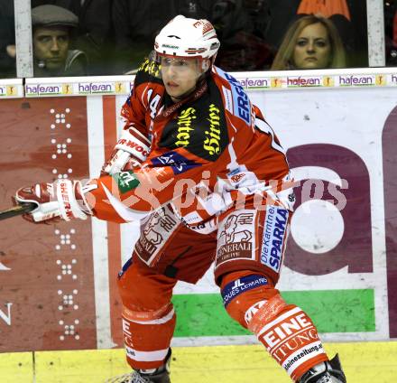 EBEL. Eishockey Bundesliga. KAC gegen EHC LIWEST Linz. Johannes Reichel (KAC). Klagenfurt, am 29.1.2012.
Foto: Kuess

---
pressefotos, pressefotografie, kuess, qs, qspictures, sport, bild, bilder, bilddatenbank