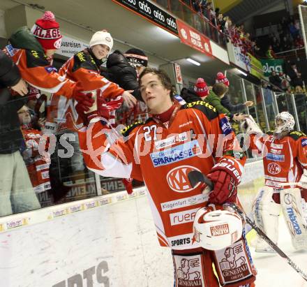 EBEL. Eishockey Bundesliga. KAC gegen HDD TILIA Olimpija Ljubljana. Thomas HUndertpfund (KAC). Klagenfurt, am 12.2.2012.
Foto: Kuess

---
pressefotos, pressefotografie, kuess, qs, qspictures, sport, bild, bilder, bilddatenbank