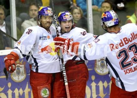 EBEL. Eishockey Bundesliga. KAC gegen EC Red Bull Salzburg. Torjubel Robert Earl (Salzburg). Klagenfurt, am 21.2.2012.
Foto: Kuess

---
pressefotos, pressefotografie, kuess, qs, qspictures, sport, bild, bilder, bilddatenbank