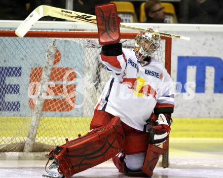 EBEL. Eishockey Bundesliga. KAC gegen EC Red Bull Salzburg. Marty Turco (Salzburg). Klagenfurt, am 21.2.2012.
Foto: Kuess

---
pressefotos, pressefotografie, kuess, qs, qspictures, sport, bild, bilder, bilddatenbank