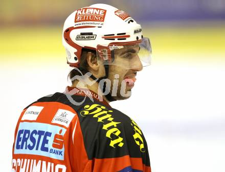 EBEL. Eishockey Bundesliga. KAC gegen EC Red Bull Salzburg. Martin Schumnig (KAC). Klagenfurt, am 21.2.2012.
Foto: Kuess

---
pressefotos, pressefotografie, kuess, qs, qspictures, sport, bild, bilder, bilddatenbank