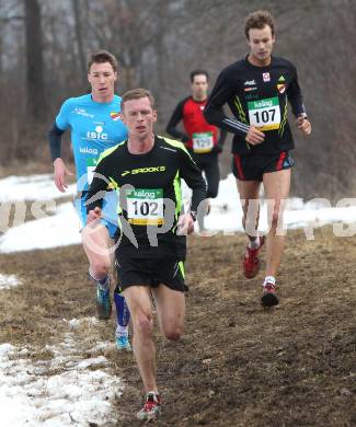 Leichtathletik. Kaerntner Cross Meisterschaften. Gernot Hammer (102), Christoph Lorber (101), Lukas Gaggl (107). Feistritz im Rosental, am 4.3.2012.
Foto: Kuess
---
pressefotos, pressefotografie, kuess, qs, qspictures, sport, bild, bilder, bilddatenbank