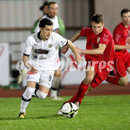 Fussball. Regionalliga.  VSV gegen St. Florian. Denis Curic (VSV). Villach, 5.4.2012. 
Foto: Kuess

---
pressefotos, pressefotografie, kuess, qs, qspictures, sport, bild, bilder, bilddatenbank