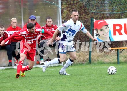 Fussball Regionalliga. SAK gegen Vorwaerts Steyr. Goran Jolic (SAK), Michael Lageder (Steyr). Klagenfurt, am 7.4.2012.
Foto: Kuess
---
pressefotos, pressefotografie, kuess, qs, qspictures, sport, bild, bilder, bilddatenbank
