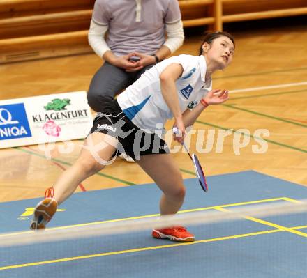 Badminton. ASKOE Kelag Kaernten gegen Pressbaum. Qi Xuefei. Klagenfurt, 31.3.2012.
Foto: Kuess
---
pressefotos, pressefotografie, kuess, qs, qspictures, sport, bild, bilder, bilddatenbank