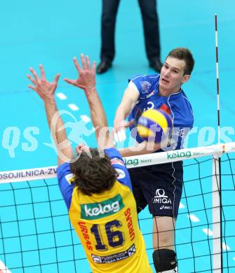 Volleyball. MEVZA. SK Aich/Dob gegen Hypo Tirol Volleyballteam. Stefan Chrtiansky (Tirol). Bleiburg, am 12.4.2012.
Foto: Kuess 


---
pressefotos, pressefotografie, kuess, qs, qspictures, sport, bild, bilder, bilddatenbank