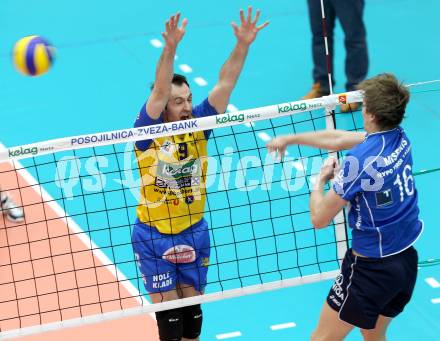 Volleyball. MEVZA. SK Aich/Dob gegen Hypo Tirol Volleyballteam. Grut Andrej (Aich/Dob). Bleiburg, am 12.4.2012.
Foto: Kuess 


---
pressefotos, pressefotografie, kuess, qs, qspictures, sport, bild, bilder, bilddatenbank
