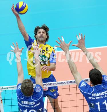 Volleyball. MEVZA. SK Aich/Dob gegen Hypo Tirol Volleyballteam. Ivaylo Barutov (Aich/Dob). Bleiburg, am 12.4.2012.
Foto: Kuess 


---
pressefotos, pressefotografie, kuess, qs, qspictures, sport, bild, bilder, bilddatenbank