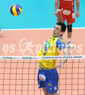Volleyball. MEVZA. SK Aich/Dob gegen Hypo Tirol Volleyballteam. Matija Sabljak (Aich/Dob). Bleiburg, am 12.4.2012.
Foto: Kuess 


---
pressefotos, pressefotografie, kuess, qs, qspictures, sport, bild, bilder, bilddatenbank