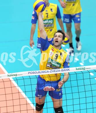 Volleyball. MEVZA. SK Aich/Dob gegen Hypo Tirol Volleyballteam. Andrej Grut (Aich/Dob). Bleiburg, am 12.4.2012.
Foto: Kuess 


---
pressefotos, pressefotografie, kuess, qs, qspictures, sport, bild, bilder, bilddatenbank