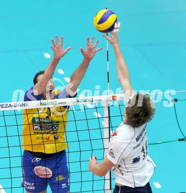 Volleyball. MEVZA. SK Aich/Dob gegen Hypo Tirol Volleyballteam. Van de Loo Allan (Aich/Dob). Bleiburg, am 16.4.2012.
Foto: Kuess 


---
pressefotos, pressefotografie, kuess, qs, qspictures, sport, bild, bilder, bilddatenbank