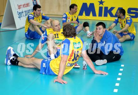 Volleyball. MEVZA. SK Aich/Dob gegen Hypo Tirol Volleyballteam. Ivaylo Barutov, Zhivko Hristov Kolev (Aich/Dob). Bleiburg, am 16.4.2012.
Foto: Kuess 


---
pressefotos, pressefotografie, kuess, qs, qspictures, sport, bild, bilder, bilddatenbank