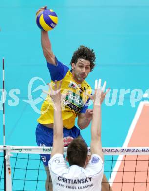 Volleyball. MEVZA. SK Aich/Dob gegen Hypo Tirol Volleyballteam. Ivaylo Barutov (Aich/Dob). Bleiburg, am 16.4.2012.
Foto: Kuess 


---
pressefotos, pressefotografie, kuess, qs, qspictures, sport, bild, bilder, bilddatenbank