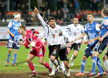 Fussball. Erste Liga.  WAC/St. Andrae gegen FC Lustenau. Torjubel Solano (WAC). Wolfsberg, 17.4.2012. 
Foto: Kuess

---
pressefotos, pressefotografie, kuess, qs, qspictures, sport, bild, bilder, bilddatenbank