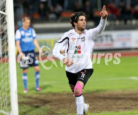 Fussball. Erste Liga.  WAC/St. Andrae gegen FC Lustenau. Torjubel Jacobo (WAC). Wolfsberg, 17.4.2012. 
Foto: Kuess

---
pressefotos, pressefotografie, kuess, qs, qspictures, sport, bild, bilder, bilddatenbank