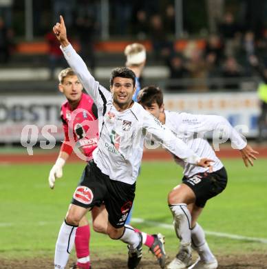Fussball. Erste Liga.  WAC/St. Andrae gegen FC Lustenau. Torjubel Solano (WAC). Wolfsberg, 17.4.2012. 
Foto: Kuess

---
pressefotos, pressefotografie, kuess, qs, qspictures, sport, bild, bilder, bilddatenbank