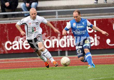 Fussball. Erste Liga.  WAC/St. Andrae gegen FC Lustenau. Stephan Stueckler, (WAC), Martin Teurezbacher  (Lustenau). Wolfsberg, 17.4.2012. 
Foto: Kuess

---
pressefotos, pressefotografie, kuess, qs, qspictures, sport, bild, bilder, bilddatenbank