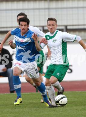 Fussball Regionalliga. VSV gegen DSV Leoben. Andreas Dlopst, (VSV), Dominik Hackinger (Leoben). Villach, 20.4.2012.
Fotos: Kuess
---
pressefotos, pressefotografie, kuess, qs, qspictures, sport, bild, bilder, bilddatenbank