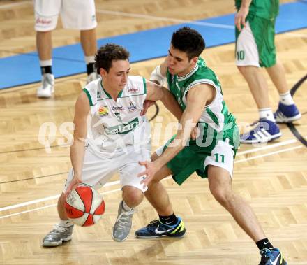 Basketball. Landesliga. Woerthersee Piraten gegen KOS. Dobernig Tobias (Piraten), Feinig Toman (KOS). Klagenfurt, 22.4.2012.
Foto: Kuess
---
pressefotos, pressefotografie, kuess, qs, qspictures, sport, bild, bilder, bilddatenbank