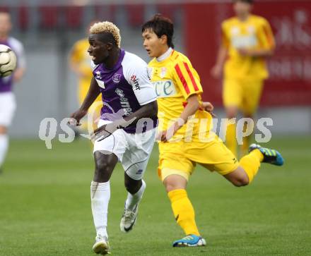 Fussball Regionalliga. SK Austria Klagenfurt gegen Kapfenberger SV Amateure. Kevin Bangai (Austria Klagenfurt).  Klagenfurt, 4.5.2012
Foto: Kuess

---
pressefotos, pressefotografie, kuess, qs, qspictures, sport, bild, bilder, bilddatenbank