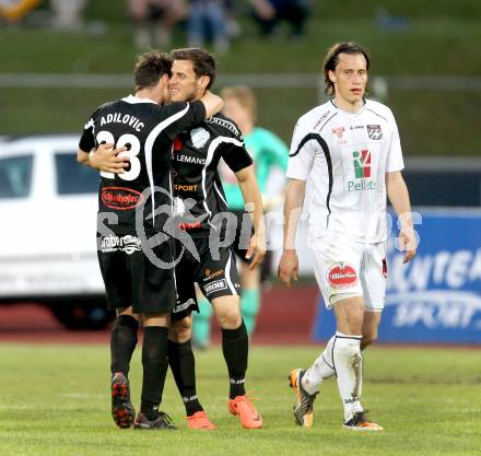 Fussball. Erste Liga.  WAC/St. Andrae gegen TSV Hartberg. Torjubel Hartberg. Wolfsberg, 8.5.2012. 
Foto: Kuess

---
pressefotos, pressefotografie, kuess, qs, qspictures, sport, bild, bilder, bilddatenbank