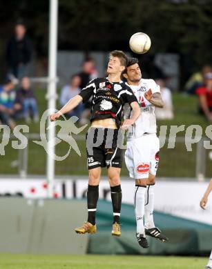 Fussball. Erste Liga.  WAC/St. Andrae gegen TSV Hartberg. Solano, (WAC), Christoph Friedl  (Hartberg). Wolfsberg, 8.5.2012. 
Foto: Kuess

---
pressefotos, pressefotografie, kuess, qs, qspictures, sport, bild, bilder, bilddatenbank