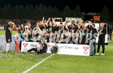 Fussball. Erste Liga.  WAC/St. Andrae gegen LASK Linz. Meisterfeier. Wolfsberg, 18.5.2012. 
Foto: Kuess

---
pressefotos, pressefotografie, kuess, qs, qspictures, sport, bild, bilder, bilddatenbank