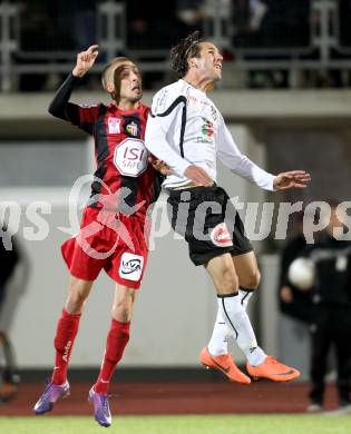Fussball. Erste Liga.  WAC/St. Andrae gegen LASK Linz. Sandro Zakany, (WAC), Ali Hamdemir (LASK). Wolfsberg, 18.5.2012. 
Foto: Kuess

---
pressefotos, pressefotografie, kuess, qs, qspictures, sport, bild, bilder, bilddatenbank