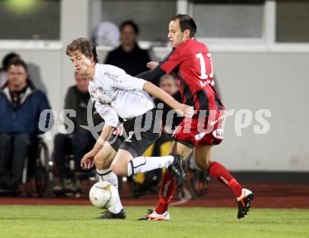 Fussball. Erste Liga.  WAC/St. Andrae gegen LASK Linz. Christian Falk,  (WAC), Leonhard Kaufmann (LASK). Wolfsberg, 18.5.2012. 
Foto: Kuess

---
pressefotos, pressefotografie, kuess, qs, qspictures, sport, bild, bilder, bilddatenbank