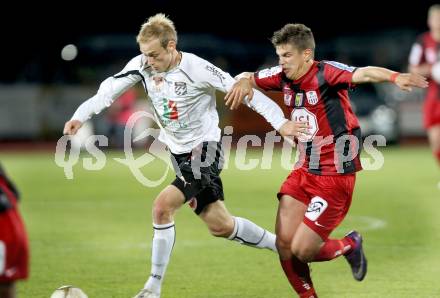 Fussball. Erste Liga.  WAC/St. Andrae gegen LASK Linz. Danijel Micic,  (WAC), Daniel Kogler (LASK). Wolfsberg, 18.5.2012. 
Foto: Kuess

---
pressefotos, pressefotografie, kuess, qs, qspictures, sport, bild, bilder, bilddatenbank