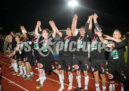 Fussball. Erste Liga.  WAC/St. Andrae gegen LASK Linz. Meisterfeier.  Jubel WAC. Wolfsberg, 18.5.2012. 
Foto: Kuess

---
pressefotos, pressefotografie, kuess, qs, qspictures, sport, bild, bilder, bilddatenbank