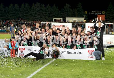 Fussball. Erste Liga.  WAC/St. Andrae gegen LASK Linz. Meisterfeier.  . Wolfsberg, 18.5.2012. 
Foto: Kuess

---
pressefotos, pressefotografie, kuess, qs, qspictures, sport, bild, bilder, bilddatenbank