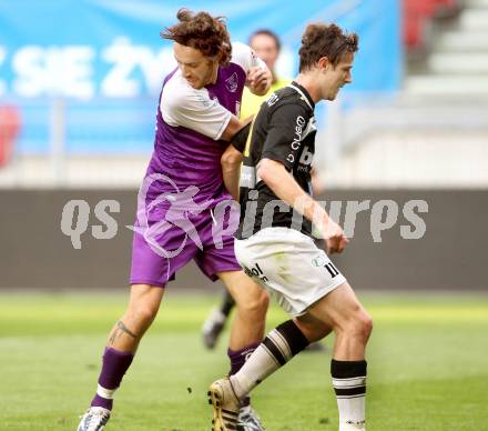 Fussball Regionalliga. SK Austria Klagenfurt gegen Allerheiligen. Alen Skoro,  (Austria Klagenfurt), Martin Six (Allerheiligen).  Klagenfurt, 24.5.2012
Foto: Kuess

---
pressefotos, pressefotografie, kuess, qs, qspictures, sport, bild, bilder, bilddatenbank