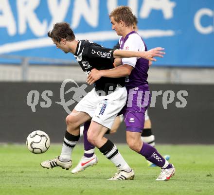 Fussball Regionalliga. SK Austria Klagenfurt gegen Allerheiligen. Peter Pucker, (Austria Klagenfurt), Martin Six (Allerheiligen).  Klagenfurt, 24.5.2012
Foto: Kuess

---
pressefotos, pressefotografie, kuess, qs, qspictures, sport, bild, bilder, bilddatenbank