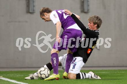 Fussball Regionalliga. SK Austria Klagenfurt gegen Allerheiligen. Christian Schimmel, (Austria Klagenfurt), Josef Graupp (Allerheiligen).  Klagenfurt, 24.5.2012
Foto: Kuess

---
pressefotos, pressefotografie, kuess, qs, qspictures, sport, bild, bilder, bilddatenbank