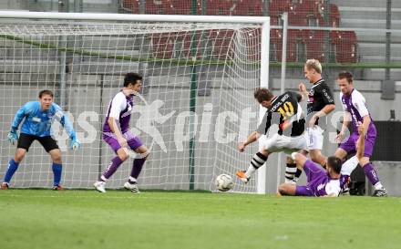 Fussball Regionalliga. SK Austria Klagenfurt gegen Allerheiligen. 1:1 durch Manuel Stranz (Allerheiligen).  Klagenfurt, 24.5.2012
Foto: Kuess

---
pressefotos, pressefotografie, kuess, qs, qspictures, sport, bild, bilder, bilddatenbank
