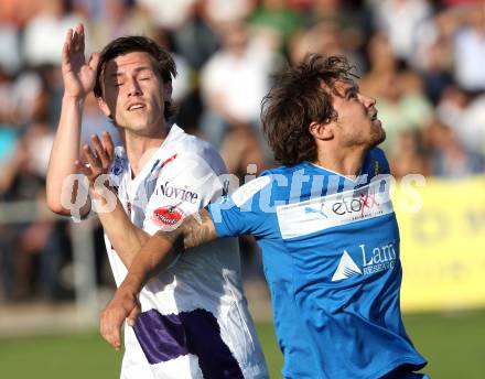 Fussball Regionalliga. SAK gegen VSV. Darjan Aleksic,  (SAK), Michael Kirisits (VSV). Klagenfurt, am 25.5.2012.
Foto: Kuess
---
pressefotos, pressefotografie, kuess, qs, qspictures, sport, bild, bilder, bilddatenbank